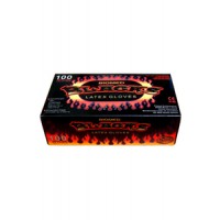 100 כפפות לטקס שחורות  100 כפפות לטקס שחורות